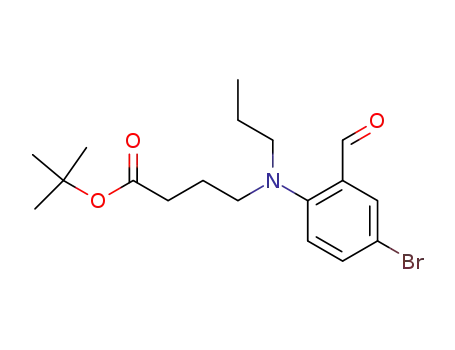 Molecular Structure of 719297-12-8 (tert-butyl 4-[(4-bromo-2-formylphenyl)(propyl)amino]butanoate)