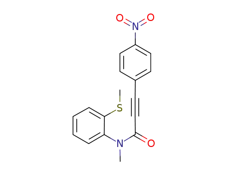 N-methyl-N-[2-(methylthio)phenyl]-3-(4-nitrophenyl)propiolamide