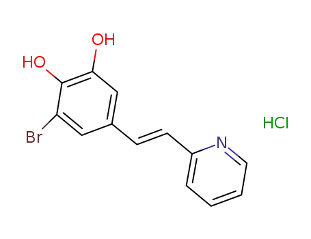(E)-2-[(3-bromo-4,5-dihydroxyphenyl)-1-ethenyl]pyridinium chloride