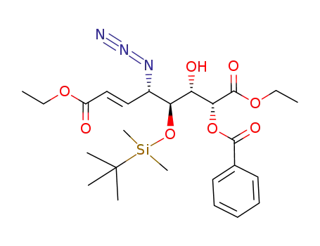 diethyl (4R,5S,6S,7R)-4-azido-7-benzoyloxy-5-(tert-butyldimethylsilanyloxy)-6-hydroxy-oct-2-enedioate