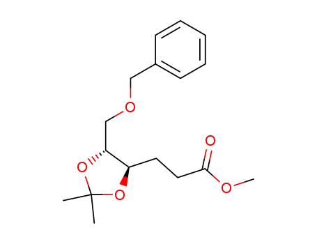 3-[(4R,5R)-5-benzyloxymethyl-2,2-dimethyl-1,3-dioxolan-4-yl]propionic acid methyl ester