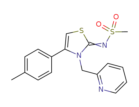 N-(3-(pyridine-2-ylmethyl)-4-p-tolylthiazol-2(3H)-ylidene)methanesulfonamide