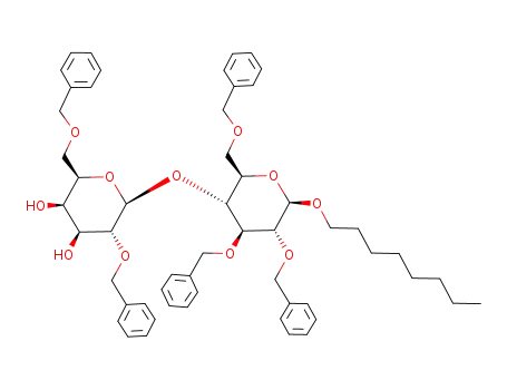octyl 2,6-di-O-benzyl-β-D-galactopyranosyl-(1->4)-2,3,6-tri-O-benzyl-β-D-glucopyranoside