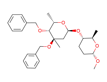methyl 3,4-di-O-benzyl-2,6-dideoxy-3-C-methyl-α-L-xylo-hexopyranosyl-(1->4)-2,3,6-trideoxy-α-D-erythro-hexopyranoside