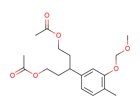 acetic acid 5-acetoxy-3-(3-methoxymethoxy-4-methyl-phenyl)-pentyl ester