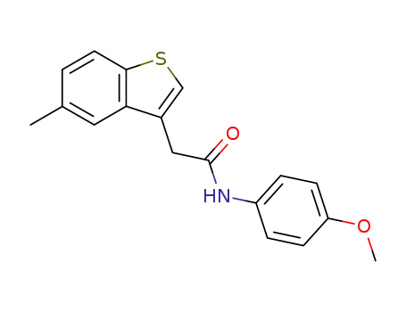 Benzo[b]thiophene-3-acetamide, N-(4-methoxyphenyl)-5-methyl-