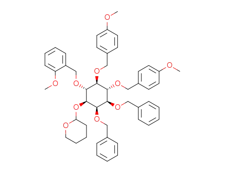 1-O-tetrahydropyranyl-2,3-O-dibenzyl-4,5-O-di(4'-methoxybenzyl)-6-O-(2'-methoxybenzyl)-D-myo-inositol