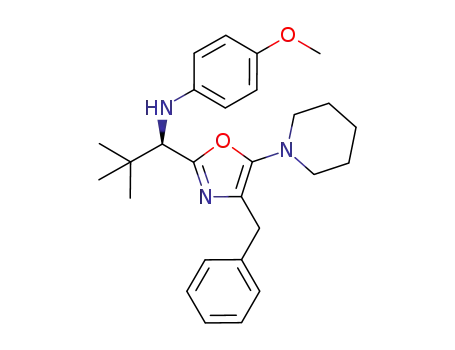 N-(1-(4-benzyl-5-(piperidin-1-yl)oxazol-2-yl)-2,2-dimethylpropyl)-4-methoxybenzenamine