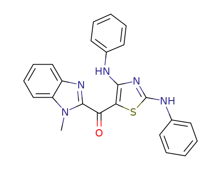 [2,4-bis(phenylamino)thiazol-5-yl](1-methyl-1H-benzoimidazol-2-yl)methanone