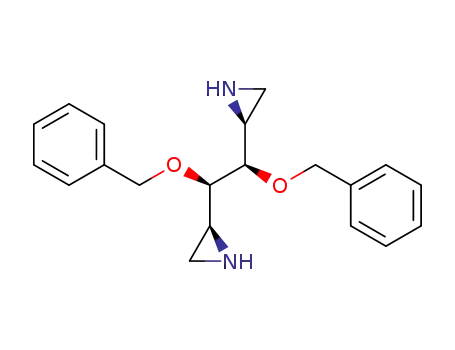 Molecular Structure of 502699-56-1 (Aziridine, 2,2'-[(1R,2R)-1,2-bis(phenylmethoxy)-1,2-ethanediyl]bis-,
(2S,2'S)-)