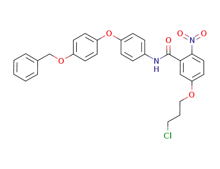 N-[4-(4-benzyloxyphenoxy)phenyl]-5-(3-chloropropoxy)-2-nitrobenzamide
