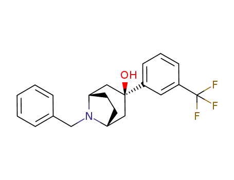 (1S,3R,5R)-8-Benzyl-3-(3-trifluoromethyl-phenyl)-8-aza-bicyclo[3.2.1]octan-3-ol
