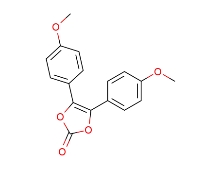 Molecular Structure of 40352-56-5 (1,3-Dioxol-2-one, 4,5-bis(4-methoxyphenyl)-)