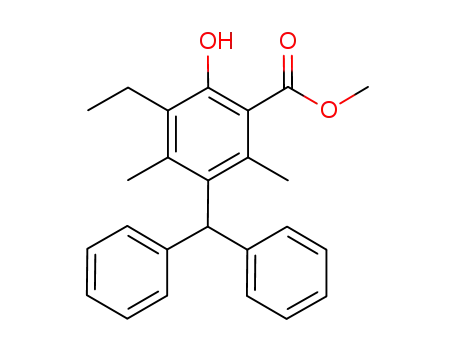 methyl 3-diphenylmethyl-5-ethyl-6-hydroxy-2,4-dimethylbenzoate