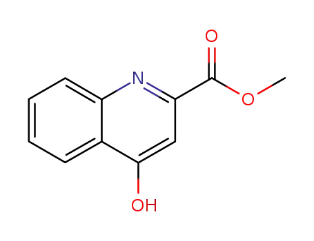 Molecular Structure of 5965-59-3 (Methyl 4-hydroxyquinoline-2-carboxylate)