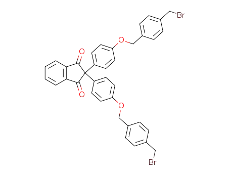 2,2-bis-[4-(4-bromomethyl-benzyloxy)-phenyl]-indan-1,3-dione
