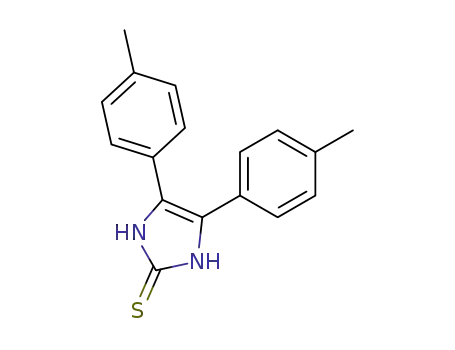 Molecular Structure of 73181-95-0 (4,5-DI-P-TOLYL-1,3-DIHYDRO-IMIDAZOLE-2-THIONE)