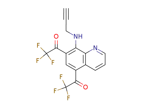 N-propargyl-5,7-bis(trifluoroacetyl)-8-quinolylamine