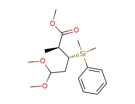 (2S,3R)-3-(Dimethyl-phenyl-silanyl)-5,5-dimethoxy-2-methyl-pentanoic acid methyl ester