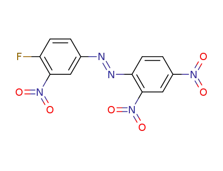 Molecular Structure of 801-00-3 ((E)-1-(2,4-dinitrophenyl)-2-(4-fluoro-3-nitrophenyl)diazene)
