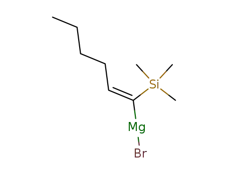 Molecular Structure of 78133-19-4 (Magnesium, [(1Z)-1-(trimethylsilyl)-1-hexenyl]bromo-)