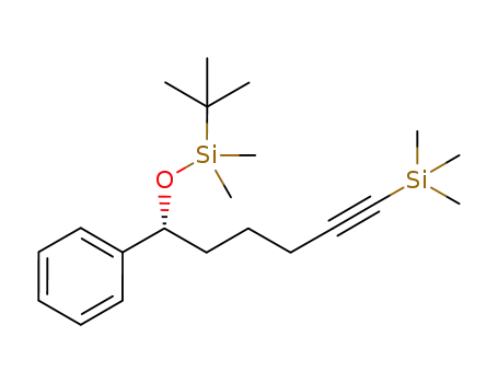 tert-butyldimethyl((1-phenyl-6-(trimethylsilyl)hex-5-yn-1-yl)oxy)silane