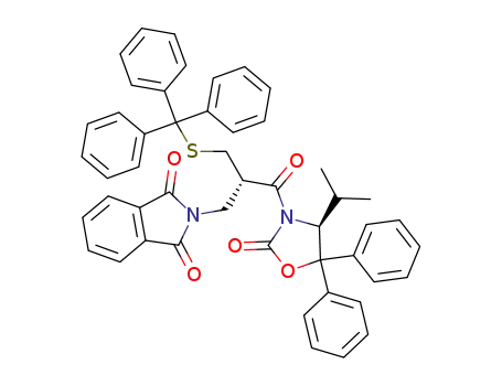 (4S)-4-(1-methylethyl)-5,5-diphenyl-3-{(2S)-2-(phthalimidomethyl)-3-[(triphenylmethyl)sulfanyl]propanoyl}oxazolidin-2-one