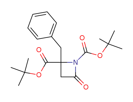 2-benzyl-4-oxo-azetidine-1,2-dicarboxylic acid di-<i>tert</i>-butyl ester