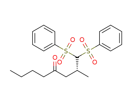 R-2-methyl-1,1-bis(phenylsulfonyl)octan-4-one