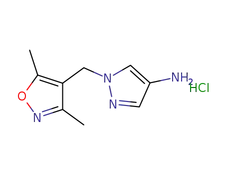 1-((3,5-dimethylisoxazol-4-yl)methyl)-1H-pyrazol-4-amine hydrochloride