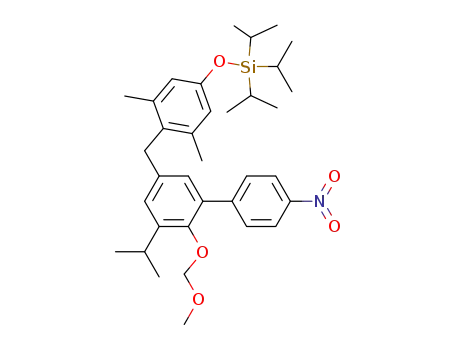 triisopropyl-[4-(5-isopropyl-6-methoxymethoxy-4'-nitrobiphenyl-3-ylmethyl)-3,5-dimethylphenoxy]silane