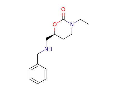 Molecular Structure of 841261-83-4 ((S)-3-ETHYL-6-[(BENZYLAMINO)METHYL]-1,3-OXAZINAN-2-ONE)