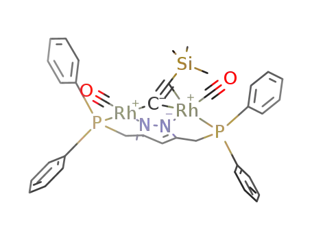 [(μ-η2:η2-(CH3)3SiCC)Rh2(CO)2(3,5-bis(diphenylphosphino)methyl)pyrazolato)]