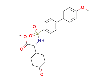 Methyl (R)-N-{[4'-Methoxy-(1,1'-biphenyl)-4-yl]-sulfonyl}-amino-(4-oxocyclohex-1-yl)-acetate