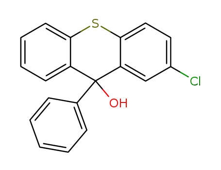 Molecular Structure of 476331-76-7 (2-chloro-9-phenylthioxanthenol)