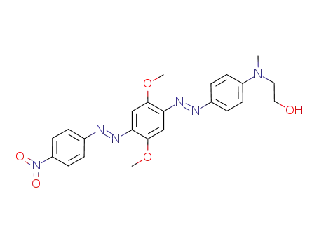 2-((4-((E)-(2,5-dimethoxy-4-((E)-(4-nitrophenyl)diazenyl)phenyl)diazenyl)phenyl)(methyl)amino)ethanol