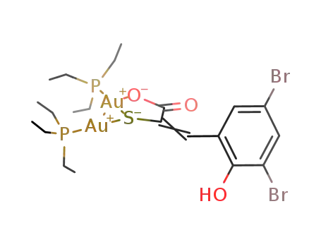 C<sub>21</sub>H<sub>34</sub>Au<sub>2</sub>Br<sub>2</sub>O<sub>3</sub>P<sub>2</sub>S