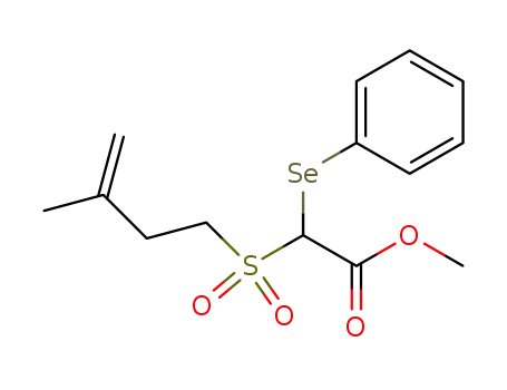 (3-methyl-but-3-ene-1-sulfonyl)-phenylselanyl-acetic acid methyl ester