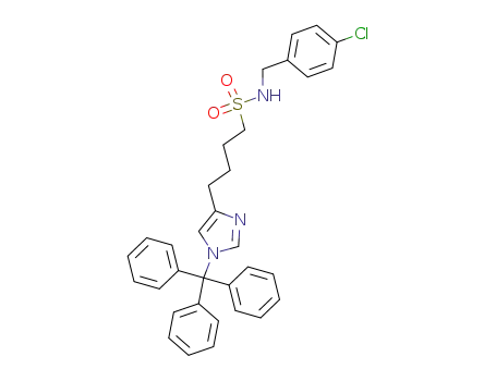(E)-N-(4-chlorobenzyl)-4-(1-(triphenylmethyl)imidazol-4-yl)-1-butanesulfonamide