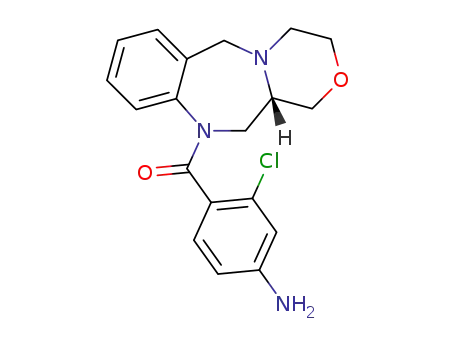 (4-amino-2-chloro-phenyl)-(3,4,11,11a-tetrahydro-1<i>H</i>,5<i>H</i>-2-oxa-4a,10-diaza-dibenzo[<i>a</i>,<i>d</i>]cyclohepten-10-yl)-methanone