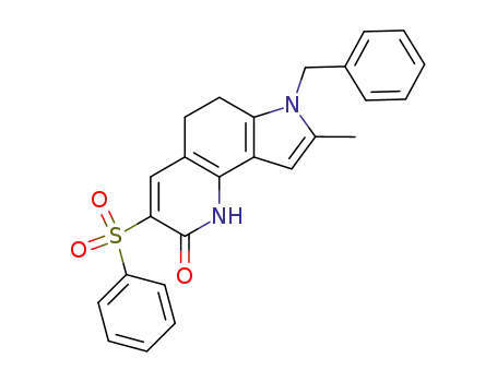3-benzenesulfonyl-7-benzyl-8-methyl-5,7-dihydro-1<i>H</i>,6<i>H</i>-pyrrolo[2,3-<i>h</i>]quinolin-2-one