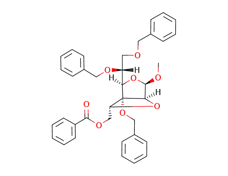 3,6-Dioxabicyclo[3.2.0]heptane-7-methanol,
2-[(1R)-1,2-bis(phenylmethoxy)ethyl]-4-methoxy-1-(phenylmethoxy)-,
benzoate, (1R,2R,4R,5S,7R)-