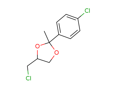 4-(Chloromethyl)-2-(4-chlorophenyl)-2-methyl-1,3-dioxolane cas  3418-18-6