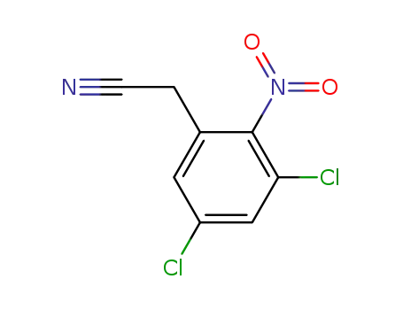 Molecular Structure of 105003-89-2 (2-(3,5-dichloro-2-nitrophenyl)acetonitrile)