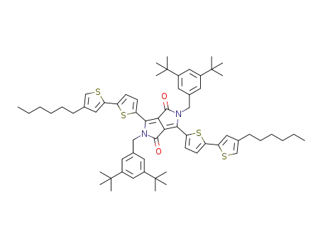 2,5-bis(3,5-di-tert-butylbenzyl)-3,6-bis(4'-hexyl-2,2'-bithiophen-5-yl)pyrrolo[3,4-c]pyrrole-1,4(2H,5H)-dione