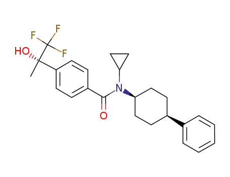 (S)-N-(cis-4-phenyl)cyclohexyl-4-(1,1,1-trifluoro-2-hydroxypropan-2-yl)-N-cyclopropylbenzamide
