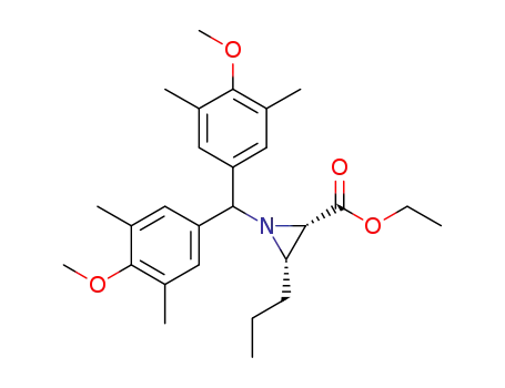 (2R,3R)-ethyl 1-(bis(4-methoxy-3,5-dimethylphenyl)methyl)-3-propylaziridine-2-carboxylate