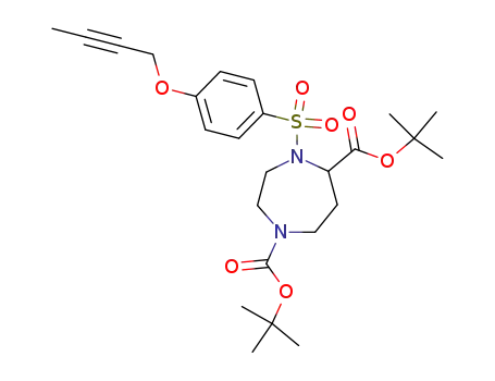 1H-1,4-Diazepine-1,5-dicarboxylic acid,
4-[[4-(2-butynyloxy)phenyl]sulfonyl]hexahydro-, bis(1,1-dimethylethyl)
ester