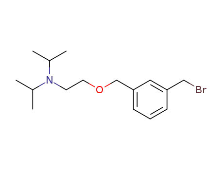 Molecular Structure of 1246680-25-0 (N-(2-(3-(bromomethyl)benzyloxy)ethyl)-N-isopropylpropan-2-amine)