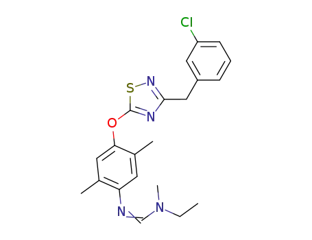 N'-(4-{[3-(3-chlorobenzyl)-1,2,4-thiadiazol-5-yl]oxy}-2,5-dimethylphenyl)-N-ethyl-N-methylimidoformamide